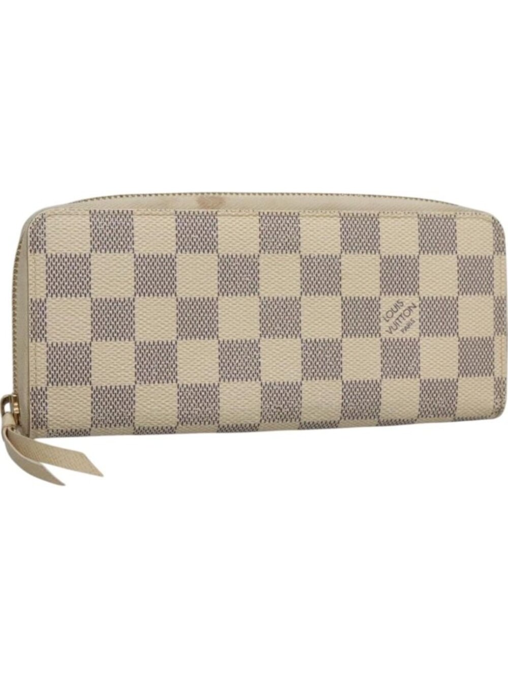 LOUIS VUITTON Damier Azur Portefeuille Clemence Long Wallet N61264